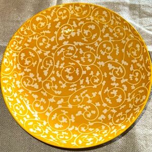 Selamica Set of 4 Large Pasta Bowls Maize 30 Oz -8” Wide  & Shallow